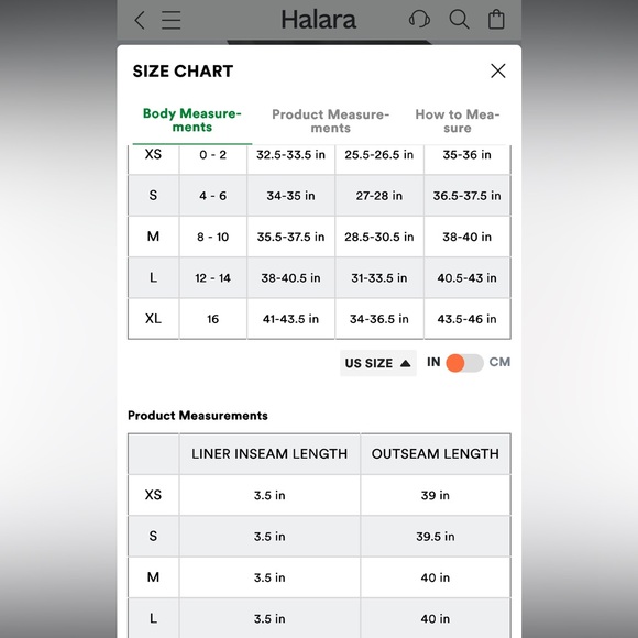 HALARA NWOT 2n1 High Low Quick Dry Black Maxi Skirt Large Regular - Picture 7 of 9